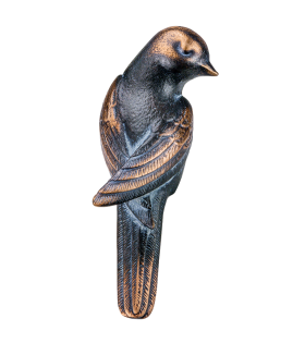 Foto van Bronzen vogel met speciale patina (10362)