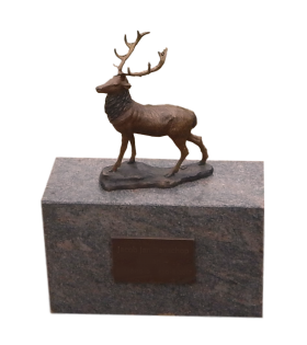 Foto van Ornament met bronzen hert
