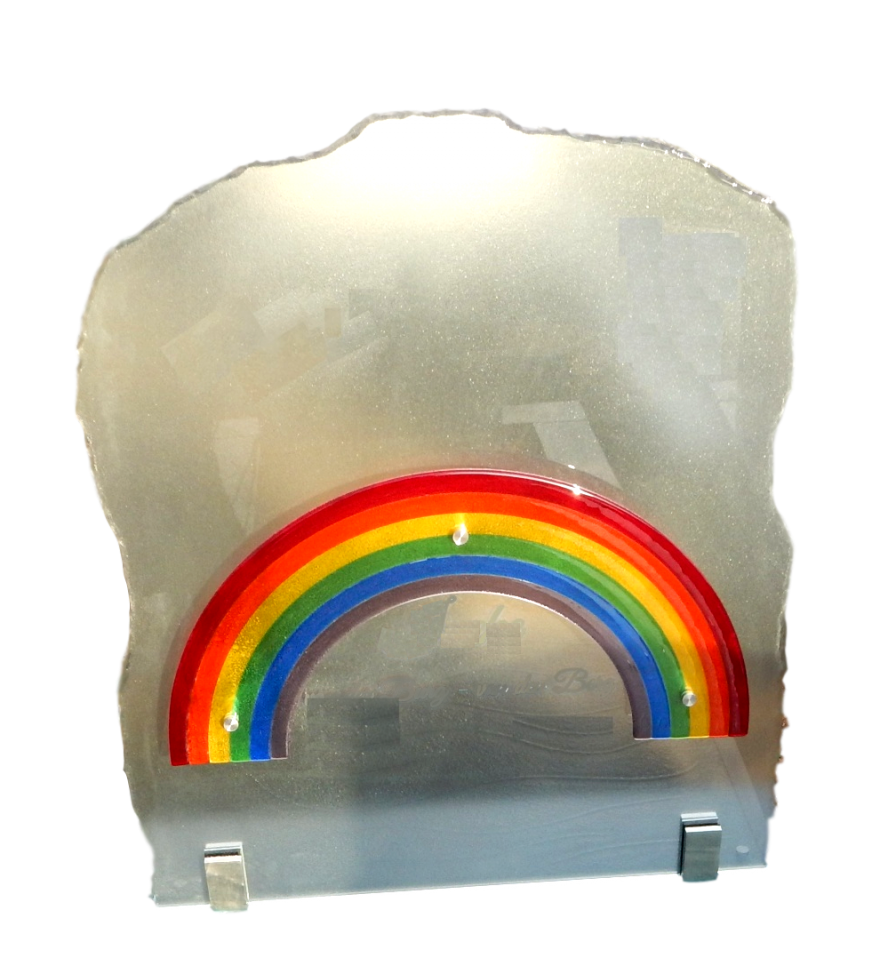 Regenboog van glas