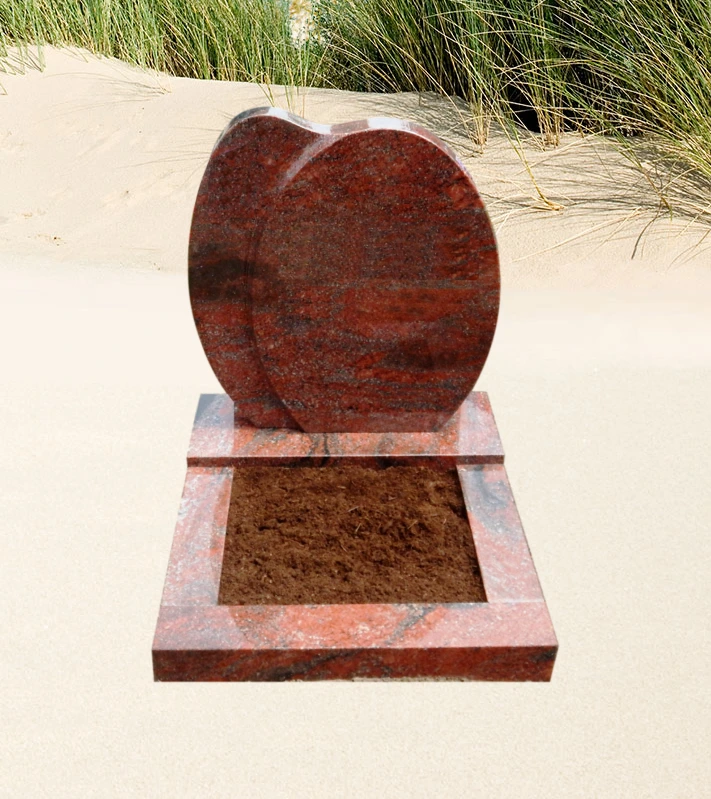 Urnengraf van Romantica Red graniet